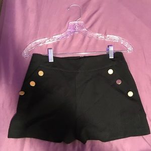 Black high waisted shorts